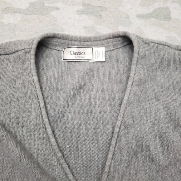 Vintage Classics by Palmland Cardigan Men s XL Gray Acrylic Made In USA - Picture 3 of 10
